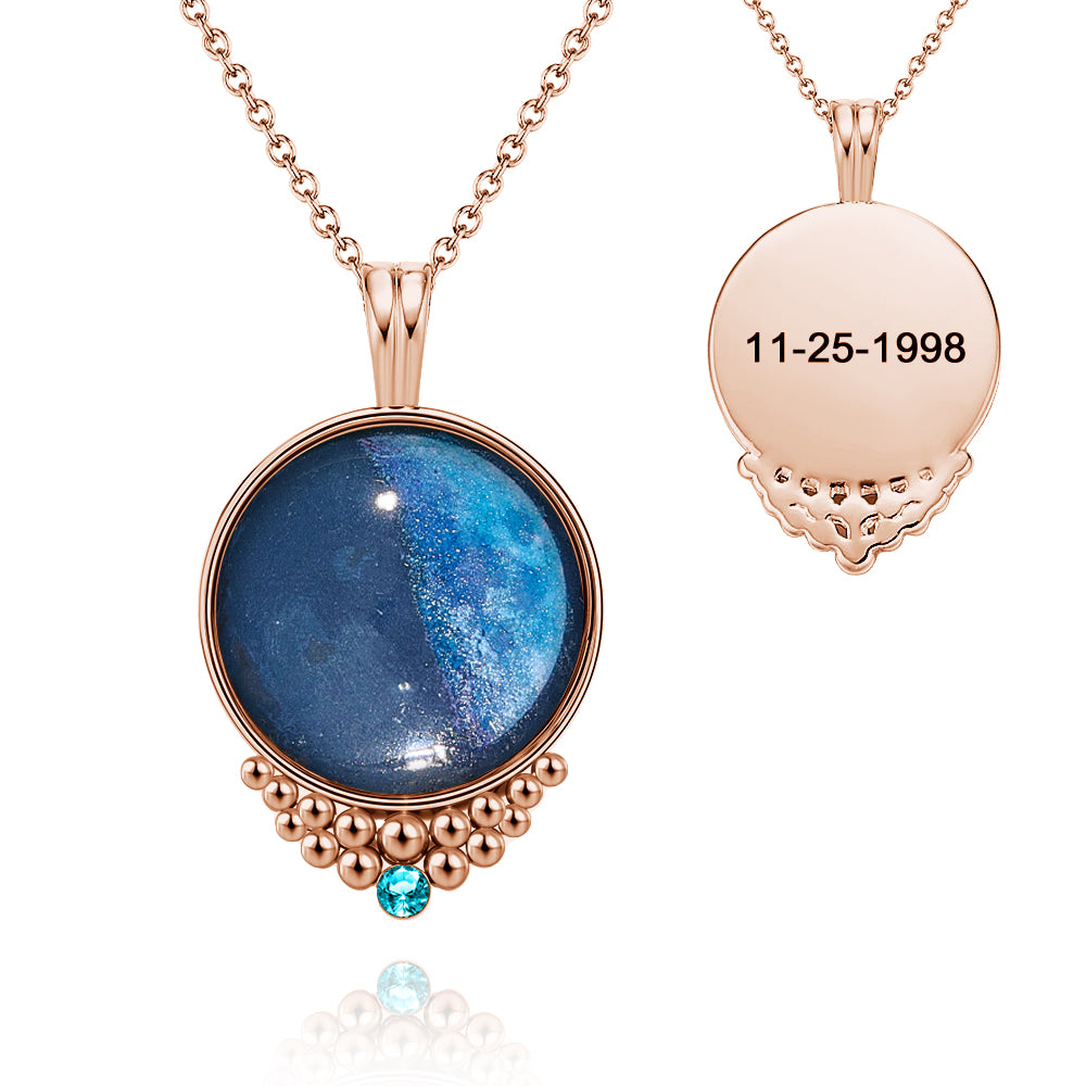 Custom Classic Birthstone Necklace Gift For Her