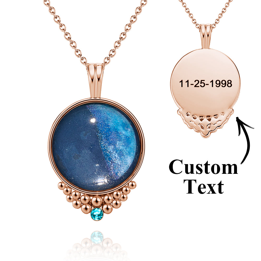Custom Classic Birthstone Necklace Gift For Her