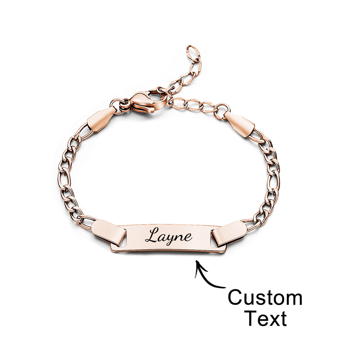 Baby Name Bracelet Stainless Steel Baby Toddler Child ID Bracelet Girl Boy Birthday Gift