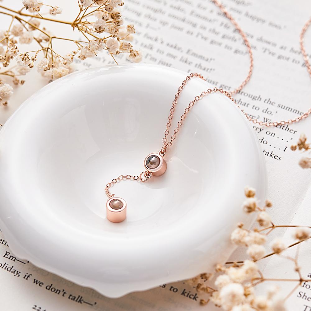 Personalized Projection Necklace Custom Multiple Photos Creative Gifts Someone You Loved