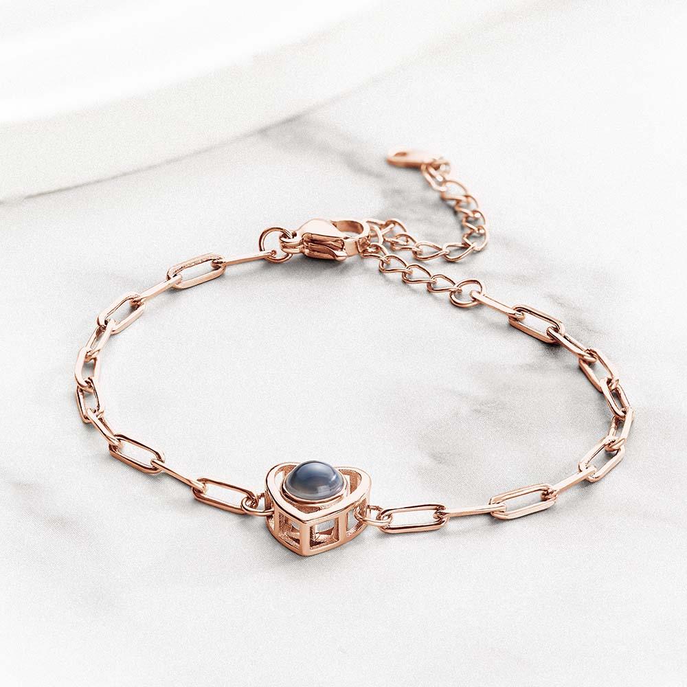 Custom Photo Projection Bracelet Gift for Special Person