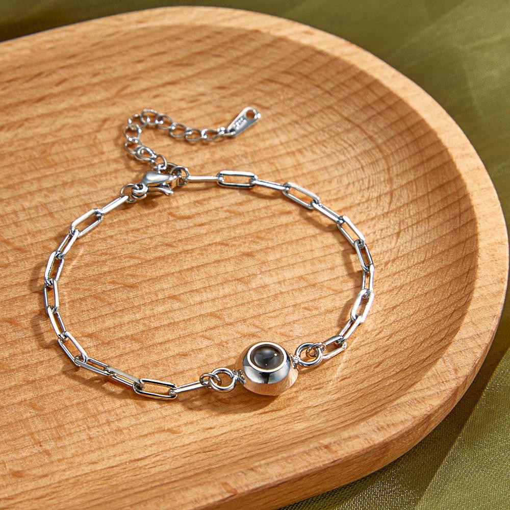 Personalized Photo Projection Bracelet Creative and Beautiful Gift 4 Colors