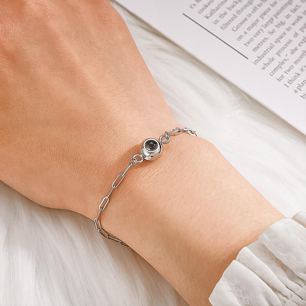Personalized Photo Projection Bracelet Creative and Beautiful Gift 4 Colors