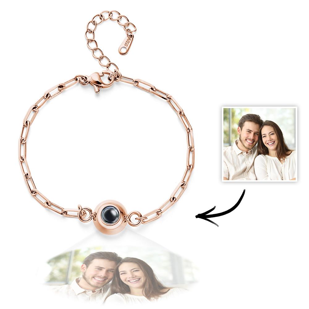 Personalized Photo Projection Bracelet Creative and Beautiful Gift 4 Colors