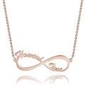 Infinity Name Necklace Rose Gold Plated
