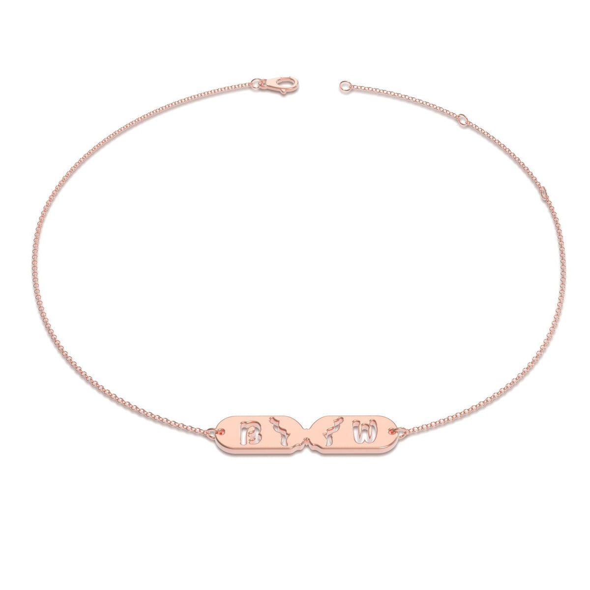 Custom Butterfly Name Bracelet Gift, I Feel Butterflies in My Stomach When I With You