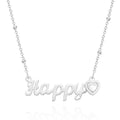 Custom Engraved Necklace Name Creative Rhinestones Commemorative Gifts