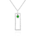 Custom Birthstone Necklace Modern Bar Unique Memorable Gifts
