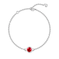 Personalized Birthstone Bracelet - Length Adjustable