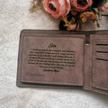 Bifold Wallet Engraved Wallet Gift For Son From Mom