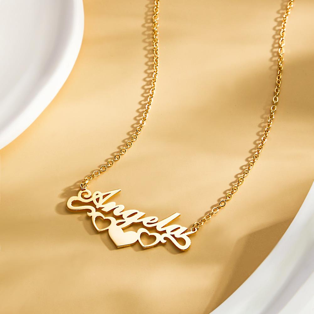 Custom Name Necklace Heart Unique Commemorative Gifts