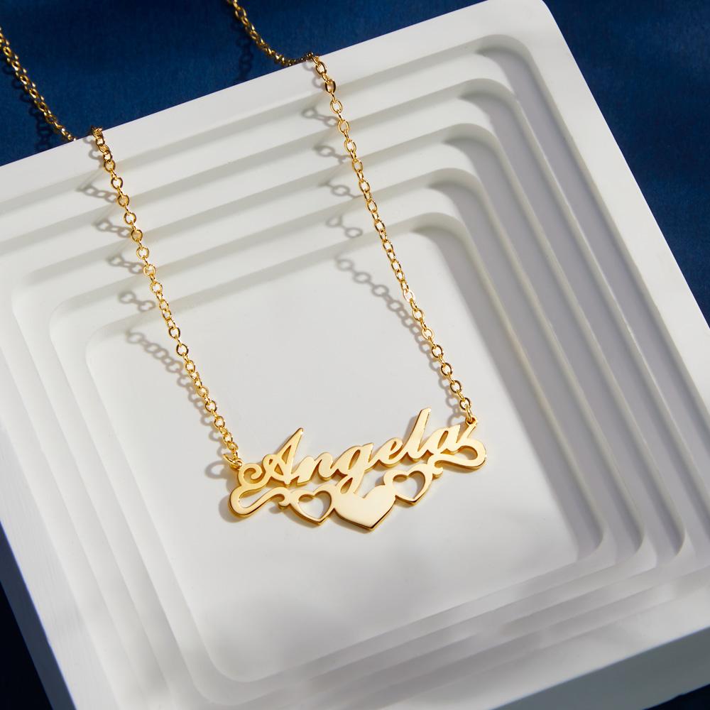 Custom Name Necklace Heart Unique Commemorative Gifts