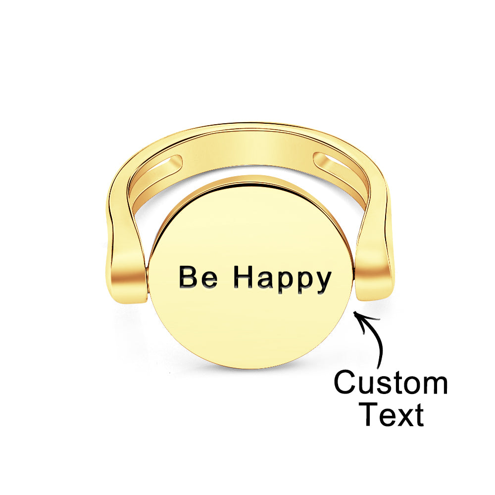 Custom Name Ring Anxiety Decompression Ring Jewelry Gift