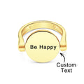 Custom Name Ring Anxiety Decompression Ring Jewelry Gift