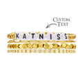 Custom Name Bracelet Bohemia Style Metal Stack Gift