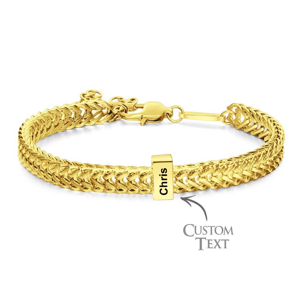 Custom Kids Name Bracelet Personalized Gifts for Dad