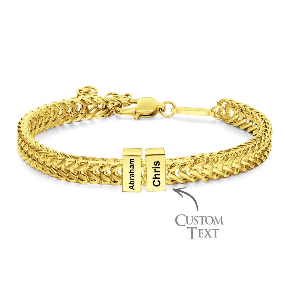 Custom Kids Name Bracelet Personalized Gifts for Dad