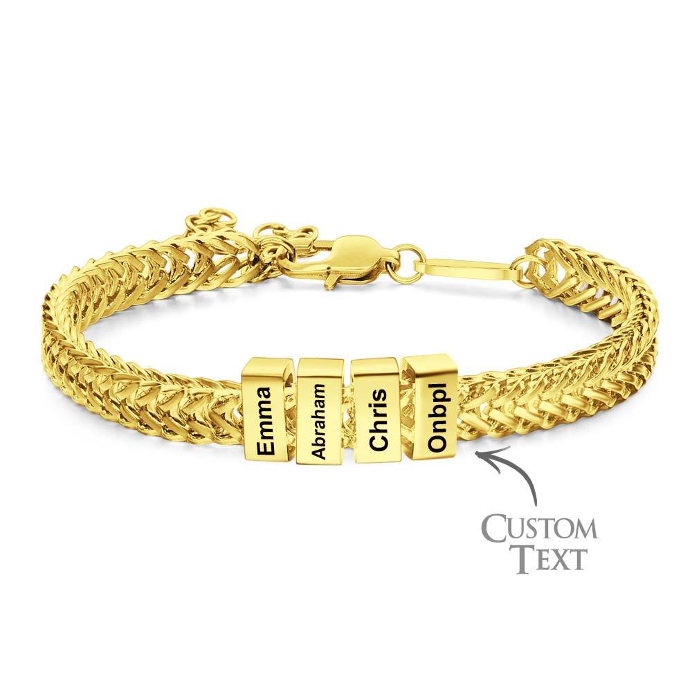 Custom Kids Name Bracelet Personalized Gifts for Dad