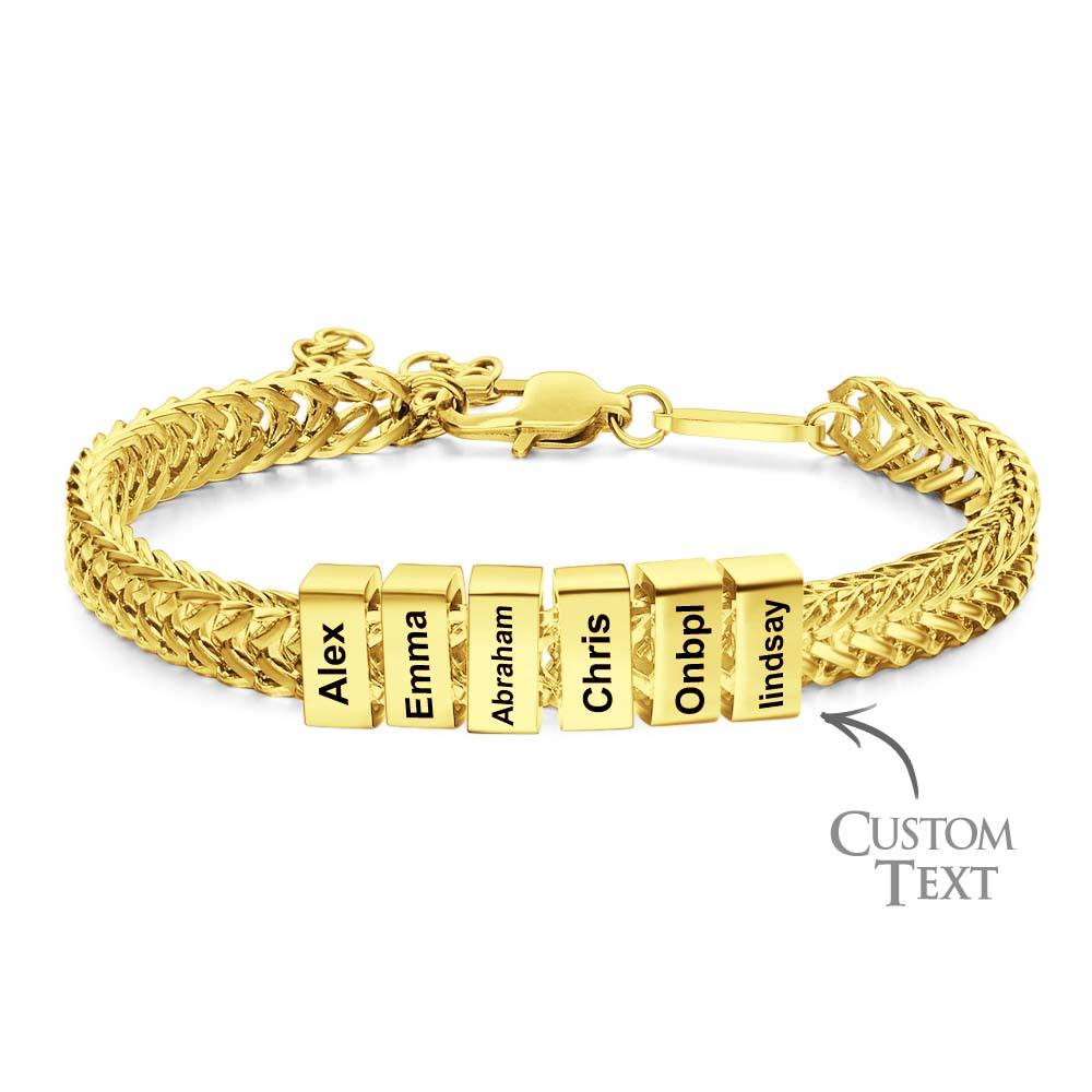 Custom Kids Name Bracelet Personalized Gifts for Dad
