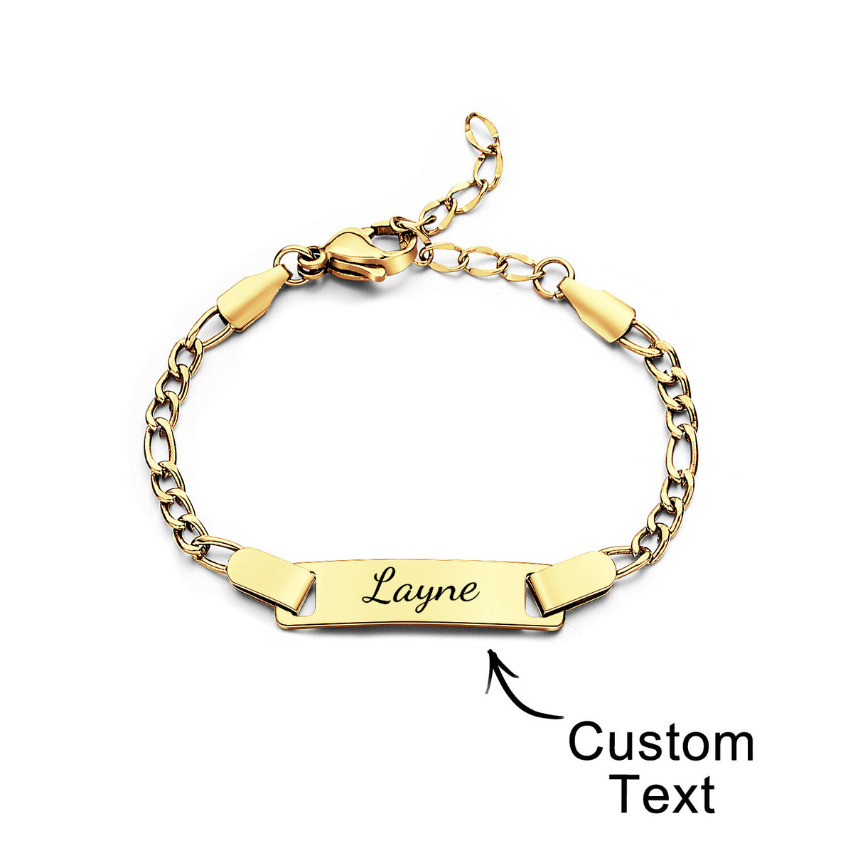 Baby Name Bracelet Stainless Steel Baby Toddler Child ID Bracelet Girl Boy Birthday Gift