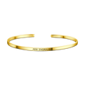 Engraved Bangle 14k Gold Plated