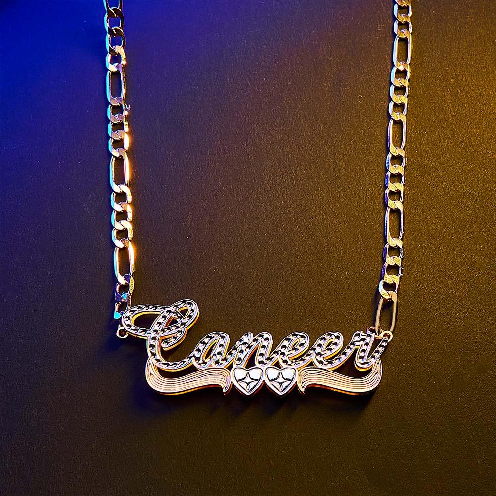 Custom Hip Hop Name Necklace Personalized Bling Metal Necklace Gifts for Men