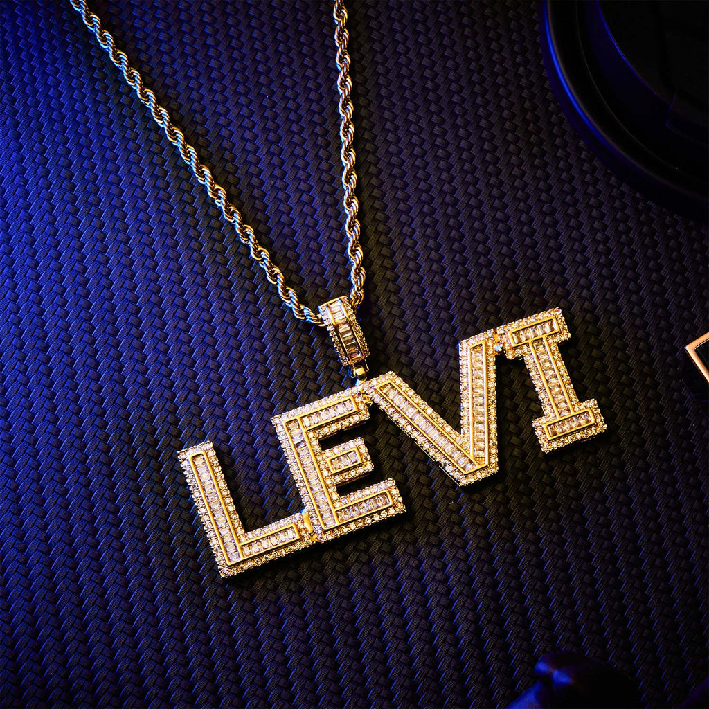 Custom Name Necklace Hip-hop Necklace Custom Pendant Thick Style Gift for Him