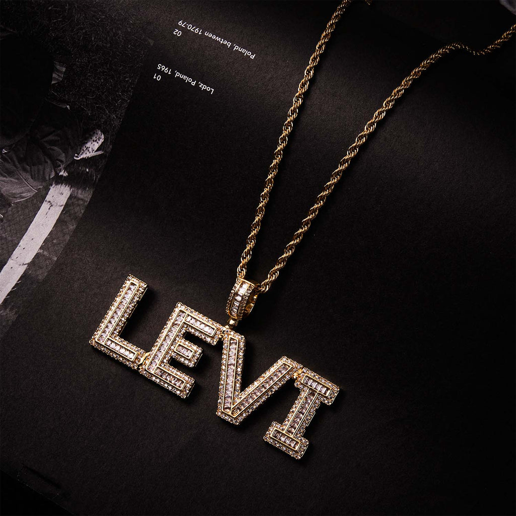 Custom Name Necklace Hip-hop Necklace Custom Pendant Thick Style Gift for Him