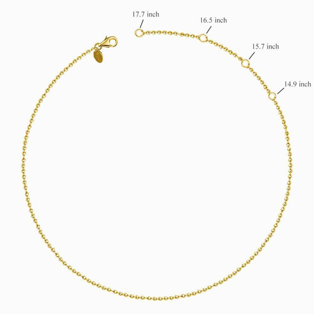 Carrie Style Name Necklace Black Gold Plated Silver