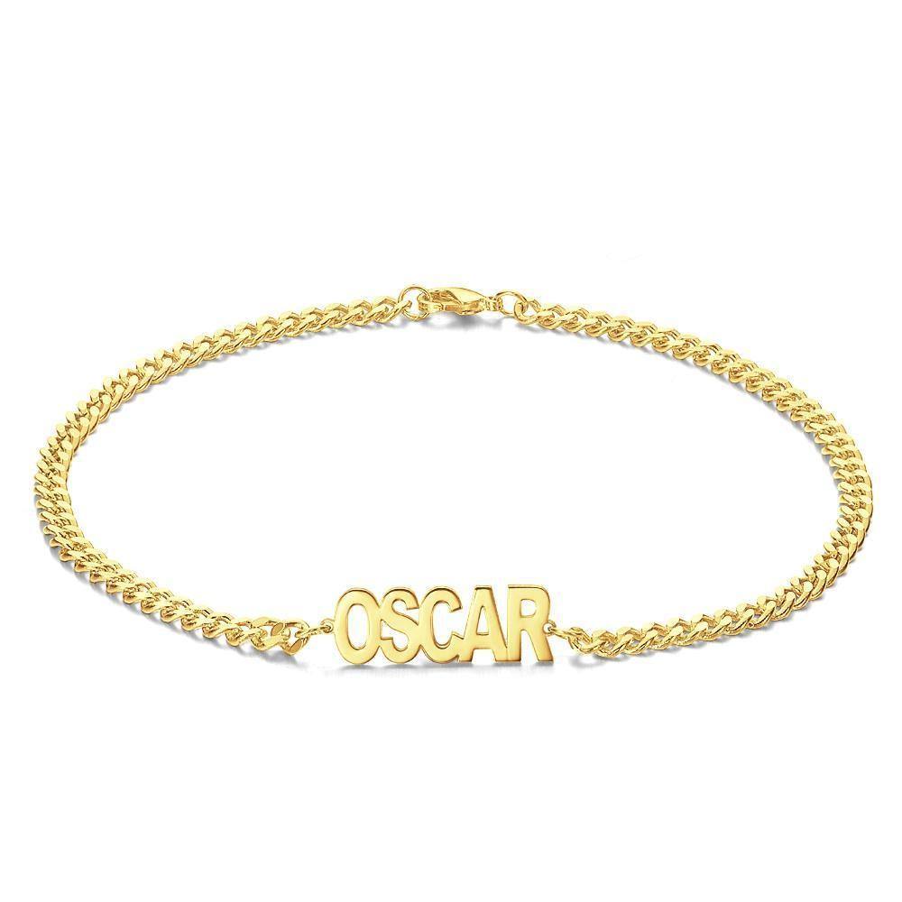 Men's Bracelet Engraved Bent card Bracelet  Gift for Boy - Rose Gold