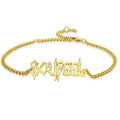 Custom Bracelet Name Bracelet Gifts Rose Gold Plated