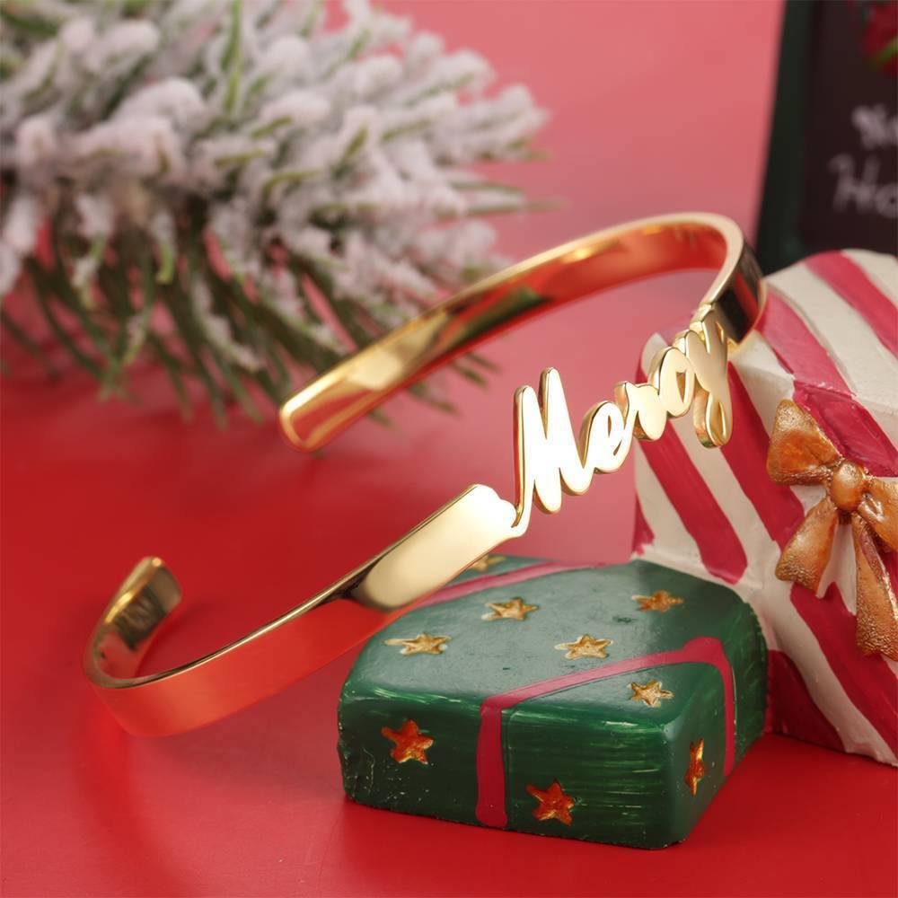 Name Bracelet Simple Style 14K Gold Plated