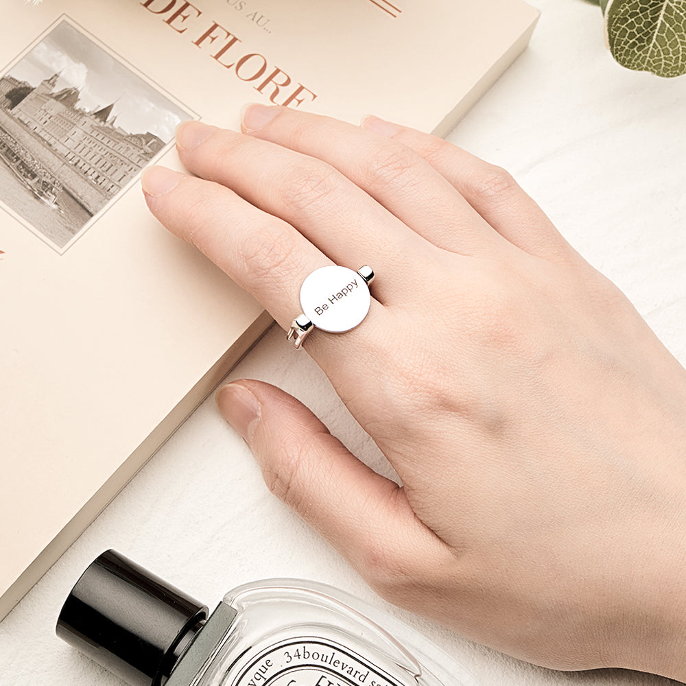 Custom Name Ring Anxiety Decompression Ring Jewelry Gift
