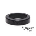 Custom Wood Ring Personalized Ring Engraved Wedding Ring Wooden Ring Mens Jewelry