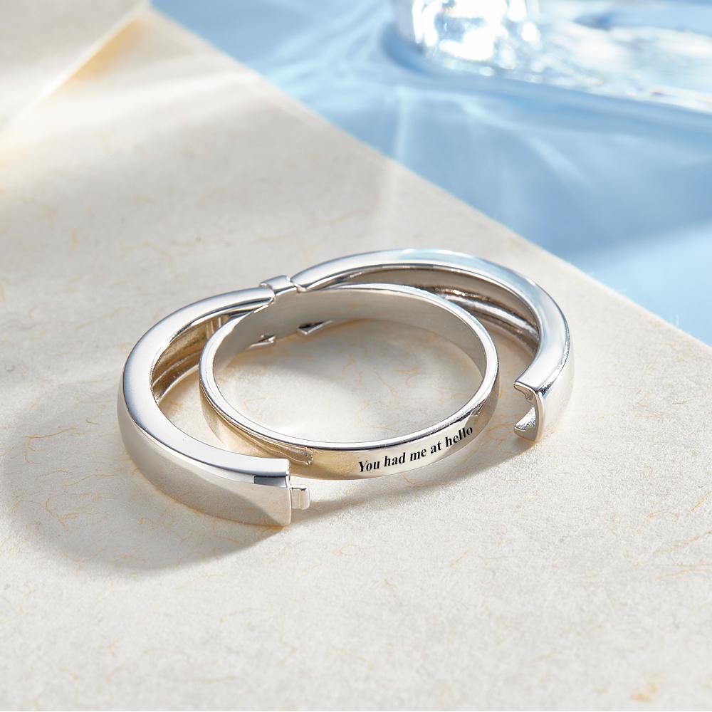 Custom Secret Message Ring Openable Ring Dainty Personalized Minimalist Jewelry Personalized Gift for Him