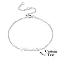 Custom Cross Name Bracelet Baptism Gift Personalized Cross Bracelet with Name