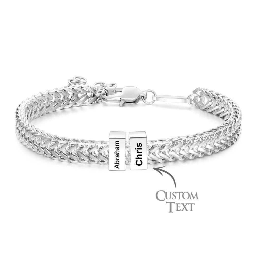 Custom Kids Name Bracelet Personalized Gifts for Dad