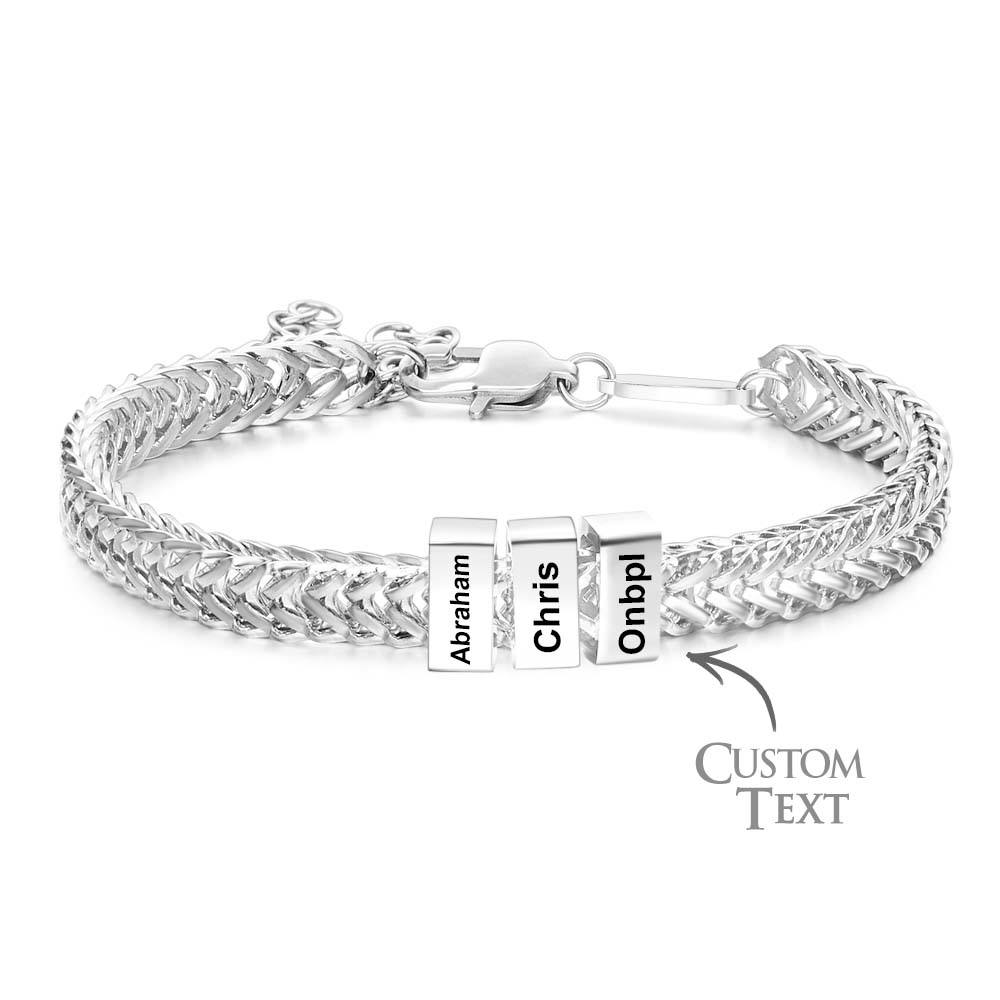 Custom Kids Name Bracelet Personalized Gifts for Dad