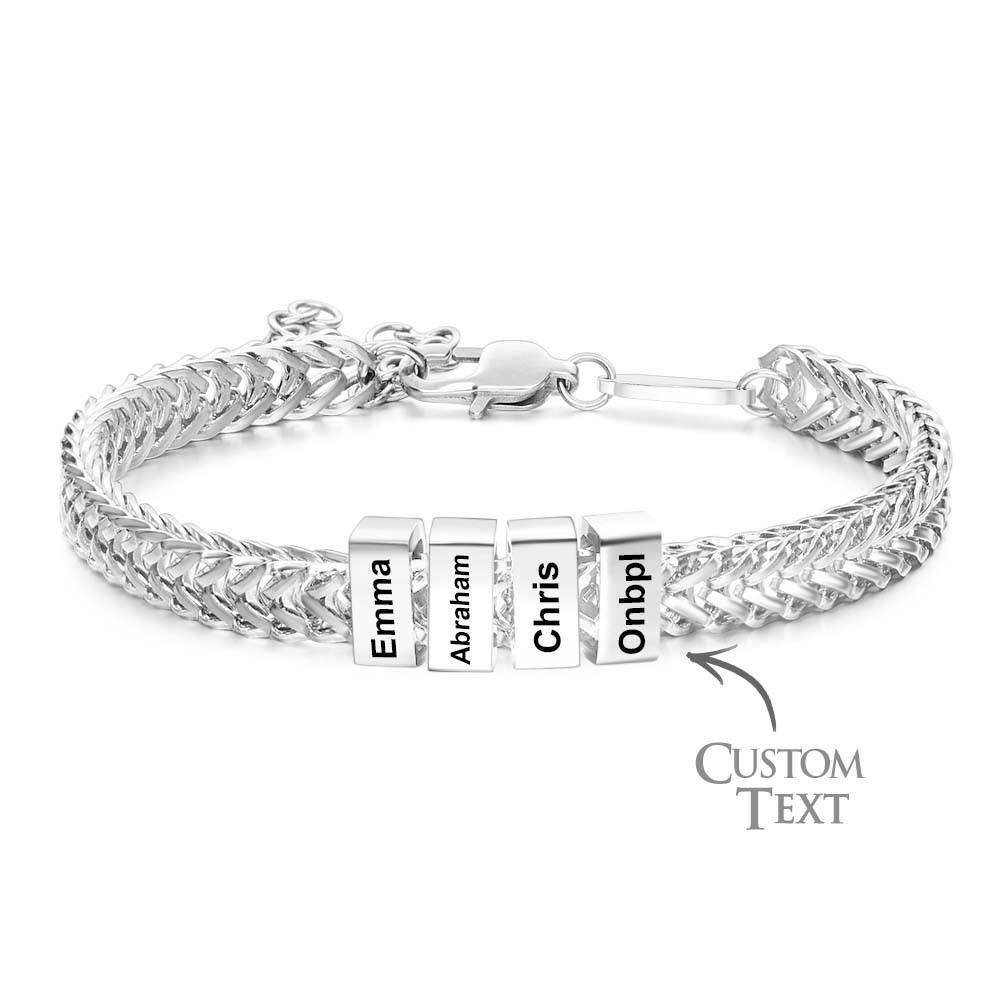 Custom Kids Name Bracelet Personalized Gifts for Dad