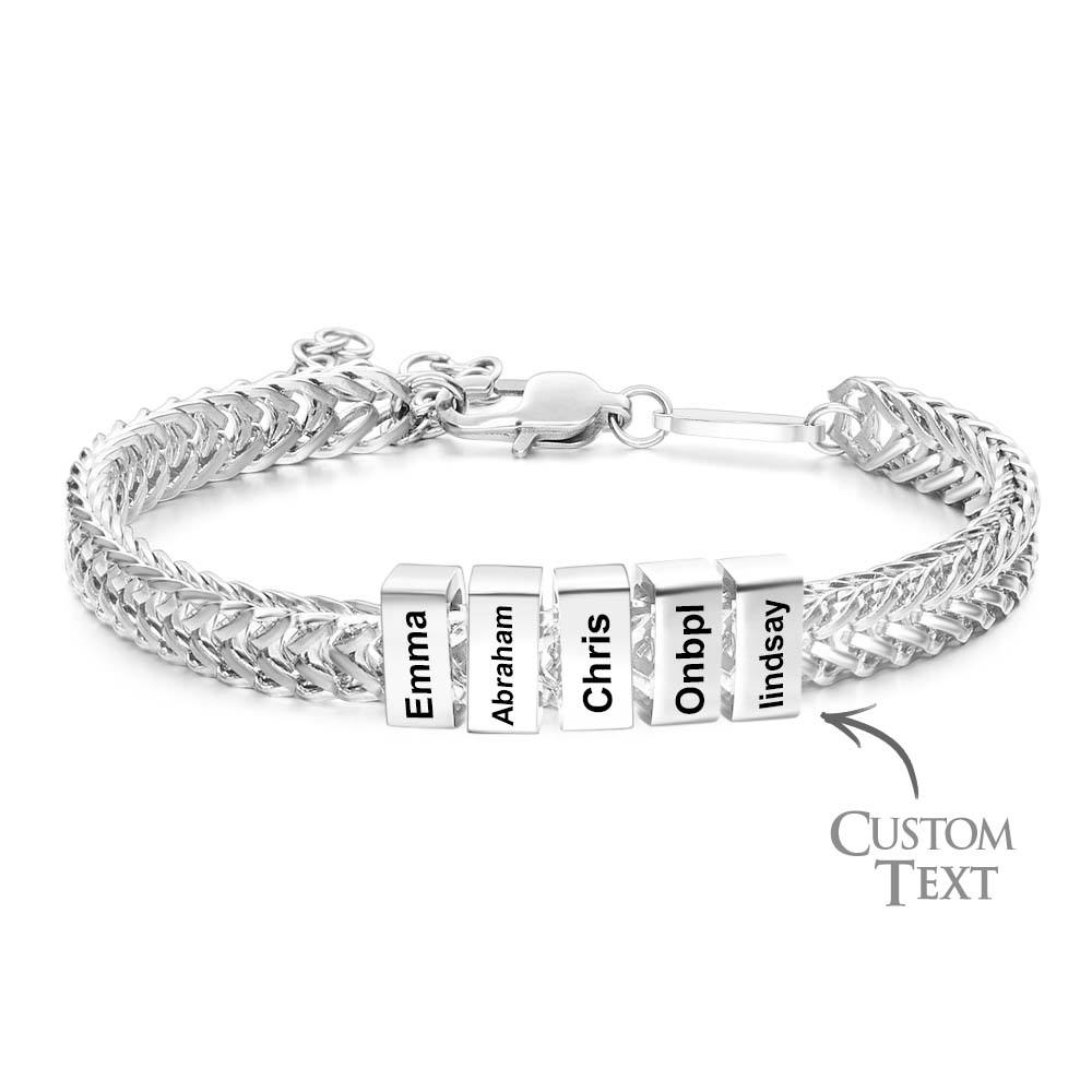 Custom Kids Name Bracelet Personalized Gifts for Dad