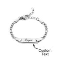 Baby Name Bracelet Stainless Steel Baby Toddler Child ID Bracelet Girl Boy Birthday Gift