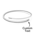 Custom Engraved Bracelets Adjustable Bracelet Simple Bangle Gift for Women