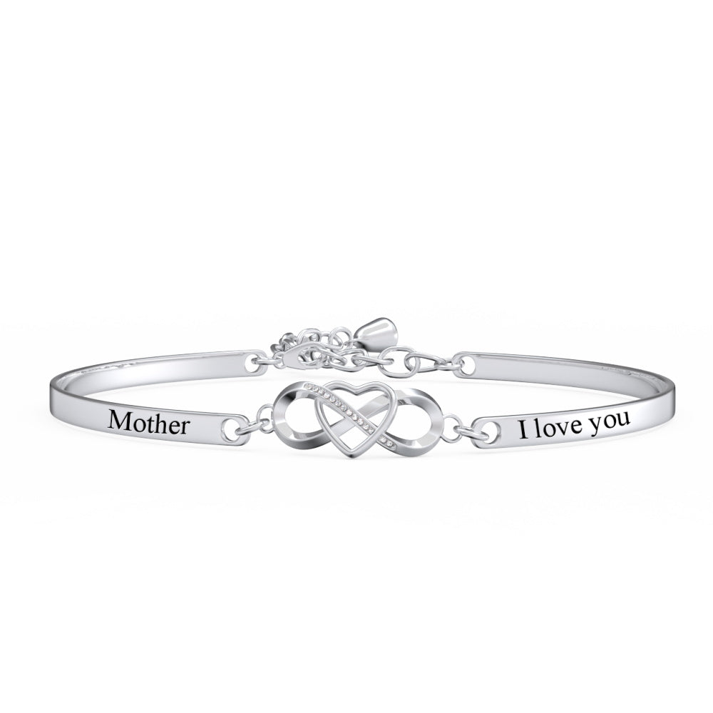 Mothers Day Bracelet Custom Gift for Mom Personalized Engraved Bracelet