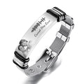 Customized Optional Photo Engraved Music Code Stainless Steel Bracelet Best Gifts For Men Gifts For Couples