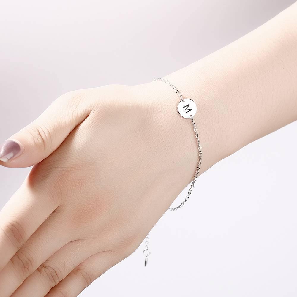 Initial Engraved Bracelet