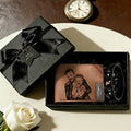 Custom Photo Wallet and Photo Bracelet Set Father's Day Gift for Him