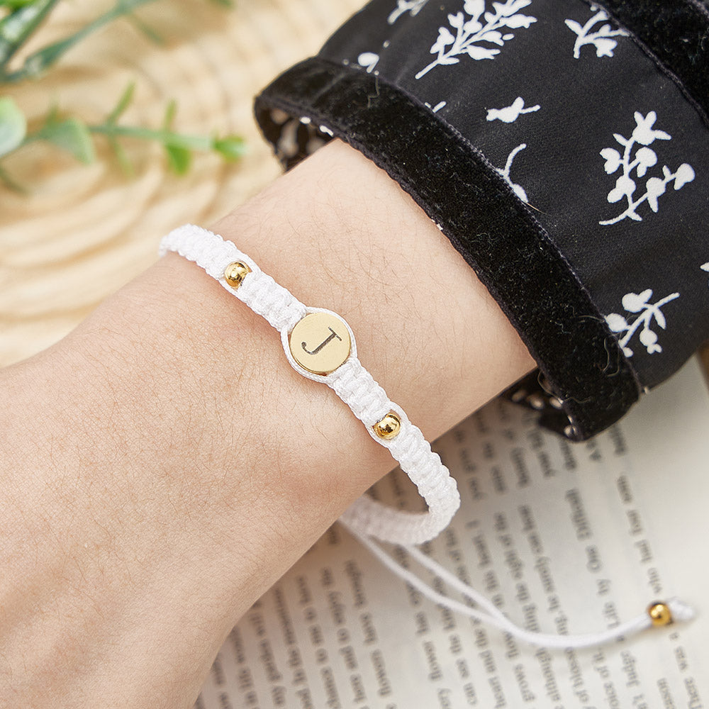 Personalized Couple Bracelets Matching Bracelets for Couples Engraving Braided Rope Wrist Couples Bracelets Gift for Lover