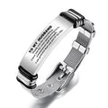 Custom Engraved Bracelet Men's Bracelet Best Gifts Stainless Steel for Men To My Husband I Love You Gifts for Him
