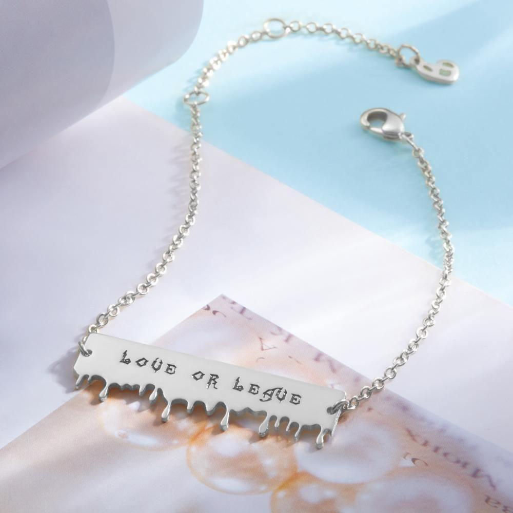 Engraved Bracelet Gifts for Her Silver