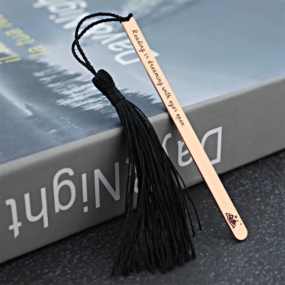 Personalised Engraved Bookmark Kids Gift - Rose Gold